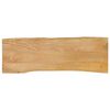 vidaXL Dessus de table 110x40x2,5 cm bord vivant bois massif manguier