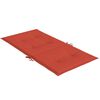 vidaXL Coussins de chaise &agrave; dossier bas lot de 4 rouge m&eacute;lang&eacute; tissu