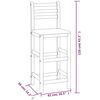 vidaXL Tabourets de bar lot de 6 bois massif d'acacia