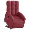 vidaXL Fauteuil inclinable de massage &eacute;lectrique Rouge bordeaux Tissu