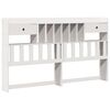vidaXL Lit bibliothèque sans matelas blanc 180x200 cm bois pin massif