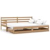 vidaXL Lit coulissant 2x(90x200) cm Marron miel Bois de pin massif