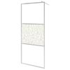 vidaXL Paroi de douche &agrave; l'italienne &agrave; verre ESG pierre 115x195 cm
