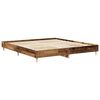 vidaXL Cadre de lit sans matelas vieux bois 160x200 cm bois ing&eacute;nierie