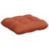 vidaXL Coussins de siège 4 pcs Rouge orange 40 x 40 cm