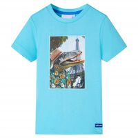 T-shirt pour enfants aqua 92