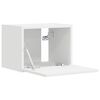 vidaXL Meuble TV mural Blanc 60 x 31 x 29.5 cm Bois d'ing&eacute;nierie