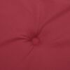 vidaXL Coussins de chaise de jardin lot de 4 rouge bordeaux 50x50x4 cm