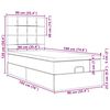 vidaXL Cadre de lit ottoman avec matelas cr&egrave;me 90x190 cm tissu