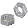 vidaXL &Eacute;crou Hexagonal 2 pi&egrave;ces Argent&eacute; m8 m&eacute;tal
