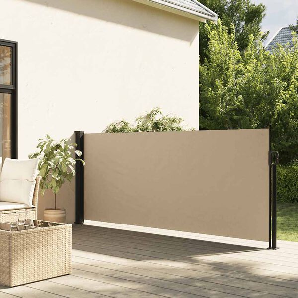 vidaXL Auvent lat&eacute;ral r&eacute;tractable beige 100x500 cm