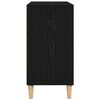 vidaXL Buffet Ch&ecirc;ne noir 103,5 x 35 x 70 cm Bois d'ing&eacute;nierie