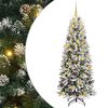 vidaXL Sapin de No&euml;l artificiel avec 300 LED avec support Blanc 180 cm