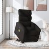vidaXL Fauteuil inclinable de massage &eacute;lectrique Noir Tissu
