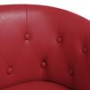 vidaXL Chaise cabriolet rouge bordeaux similicuir
