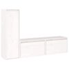 vidaXL Meubles TV 3 pcs Blanc Bois massif de pin