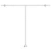 vidaXL Auvent manuel r&eacute;tractable avec LED 300x250 cm Cr&egrave;me