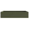 vidaXL Bordure de Pelouse Vert olive 60 x 60 x 13 cm Acier