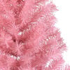 vidaXL Sapin de No&euml;l artificiel pr&eacute;-&eacute;clair&eacute; Rose 120 cm PVC