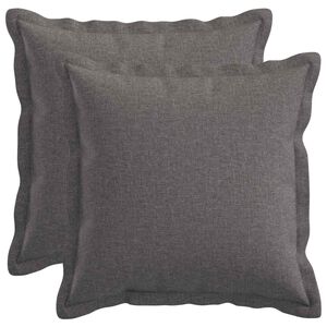 vidaXL Housse de coussin 2 pcs HOUTEN Gris clair 30 x 30 cm