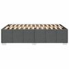 vidaXL Cadre de lit sans matelas gris fonc&eacute; 120x200 cm tissu