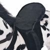 vidaXL Jouet en peluche Cheval Noir et blanc XXL