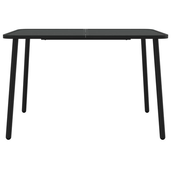 vidaXL Table de jardin anthracite 110x80x71 cm acier