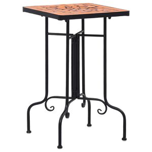 vidaXL Table de bistro mosa&iuml;que Terre cuite C&eacute;ramique