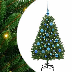 vidaXL Sapin de No&euml;l artificiel avec 150 LED Vert 120 cm PVC et m&eacute;tal