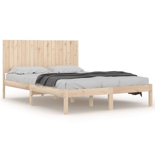 vidaXL Cadre de lit sans matelas 180x200 cm bois massif