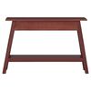 vidaXL Table console marron 110x30x75 cm bois massif d'acajou
