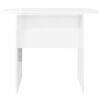 vidaXL Table console Blanc brillant 93 x 40 x 75 cm Bois d'ing&eacute;nierie