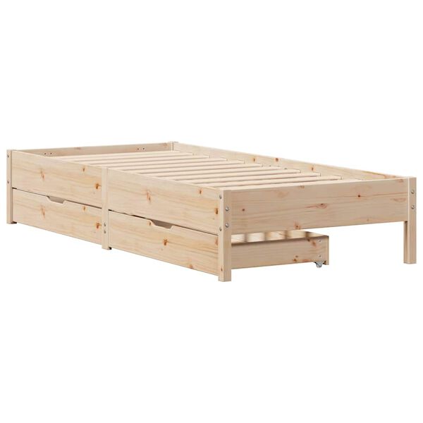 vidaXL Cadre de lit sans matelas 90x200 cm bois de pin massif