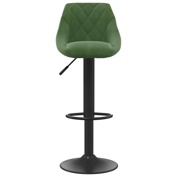 vidaXL Tabourets de bar lot de 2 vert fonc&eacute; velours
