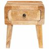 vidaXL Table d'appoint Marron 40 x 32 x 46 cm Bois de mangue massif