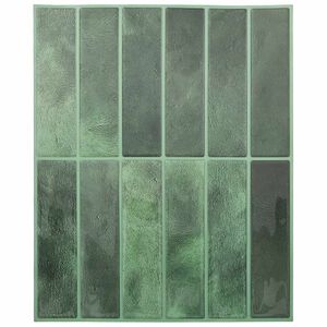 vidaXL Carrelage rectangulaire 10 pc Vert fonc&eacute; 29 x 23 x 0,08 cm
