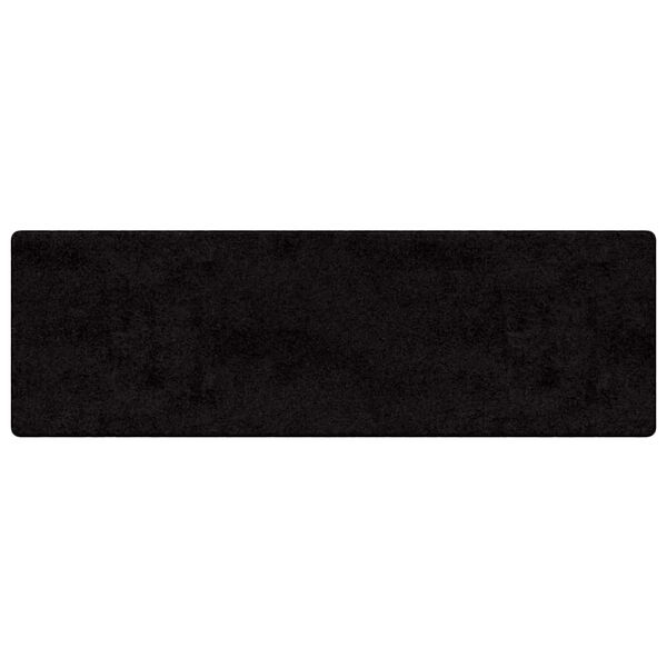 vidaXL Tapis Couloir Noir 50 x 250 cm