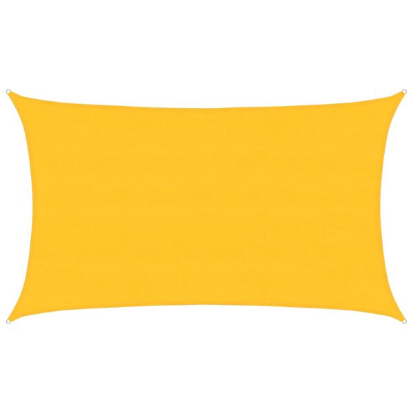 vidaXL Voile d'ombrage 160 g/m&sup2; rectangulaire jaune 5x8 m PEHD
