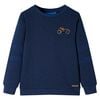 vidaXL Sweatshirt pour enfants m&eacute;lange bleu marine 116