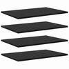 vidaXL &Eacute;tag&egrave;re &agrave; livres 4 pcs Noir 60 x 40 x 1,5 cm Bois d'ing&eacute;nierie