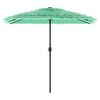 vidaXL Parasol de jardin avec m&acirc;t en acier vert 248x248x248 cm