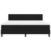 vidaXL Lit &agrave; ressorts avec matelas avec LED Noir 180 x 200 cm tissu