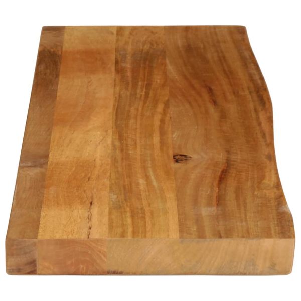 vidaXL Dessus de table &agrave; bord vivant 120x20x3,8cm bois massif manguier