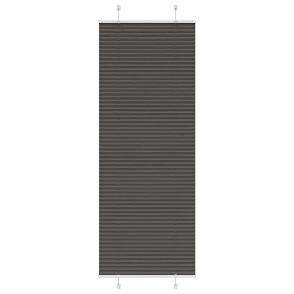 vidaXL Store pliss&eacute; noir 80x200 cm largeur du tissu 79,4 cm polyester