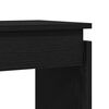 vidaXL Table console Ch&ecirc;ne noir 80 x 30 x 102 cm Bois d'ing&eacute;nierie