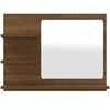 vidaXL Miroir de bain Ch&ecirc;ne marron 60x10,5x45 cm Bois d'ing&eacute;nierie