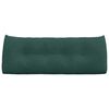 vidaXL Coussin de Dos Vert fonc&eacute; 120 x 24 x 50 cm Velours