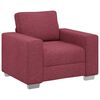 vidaXL Fauteuil Bordeaux 100 cm tissu