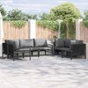 vidaXL Ensemble de canap&eacute; de jardin 6 pcs Anthracite Acier