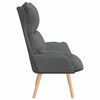 vidaXL Fauteuil relaxant Gris foncé 69 x 74 x 93 cm tissu